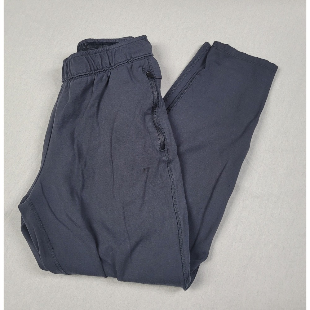 Russell Men's Charcoal Gray Athletic Joggers Track Pants Zipper Pockets Size L